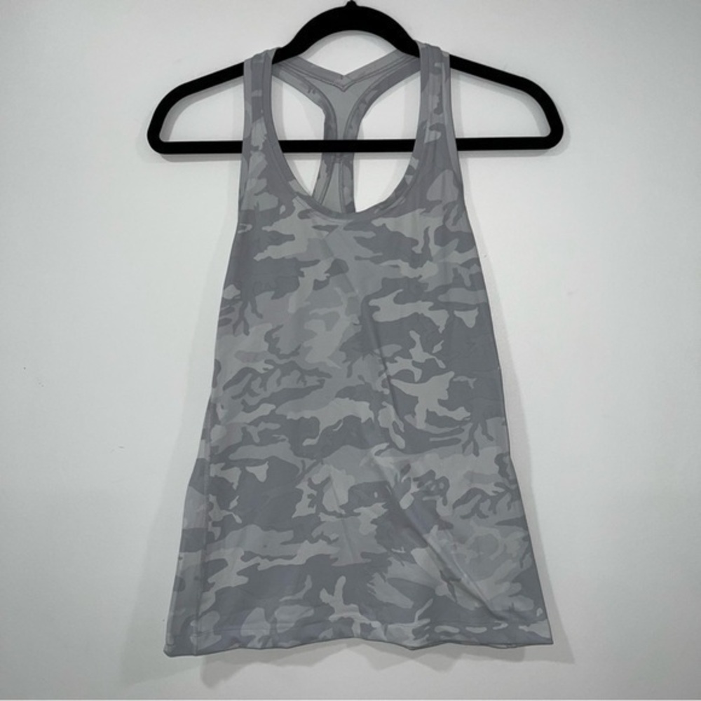Lululemon Athletica Gray Camo Racerback Tank